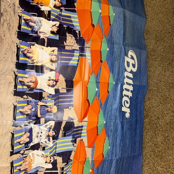 BTS Butter Album Cream With Photobook Lyric Cards Poster And Disc See Photos - Picture 3 of 10